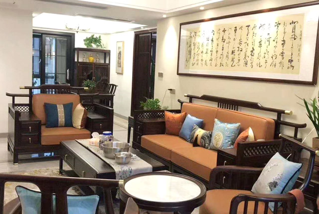 新中式家具客户实拍案例20523-8